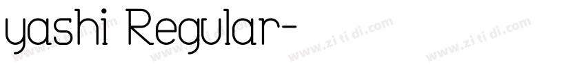 yashi Regular字体转换